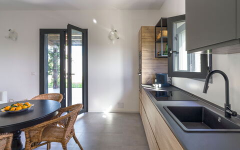 Casa Bianca - Noto, Sicilia: Kitchen Sink, Sink, Tap, Property, Cabinetry, Furniture, Countertop, Plumbing Fixture, Table, Kitchen