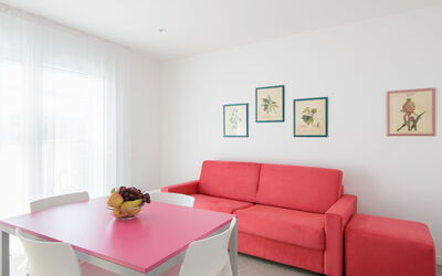 Residenza Edda 637.7: Furniture, Interior Design, Flooring, Floor, Table, Room, Living Room, Home, Apartment, Couch