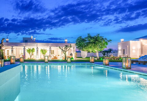 Masseria Lamacerase: Water, Cloud, Building, Sky, Property, Plant, Blue, Swimming Pool, Azure, Tree