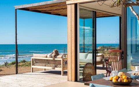 Casa Ninfa - Ispica, Sicilia: Water, Sky, Building, Property, Table, Azure, Wood, Shade, Outdoor Furniture, Chair