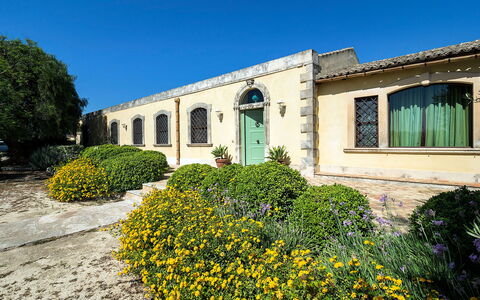 Casa Colore - Siracusa, Sicilia: Plant, Flower, Sky, Window, Botany, Building, Grass, Landscape, Residential Area, Shrub