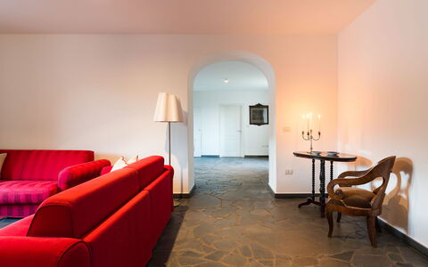 Dimora Vulcano - Castiglione Di Sicilia, Sicilia: Furniture, Table, Building, Wood, Couch, Comfort, Lighting, Living Room, Lamp, Flooring