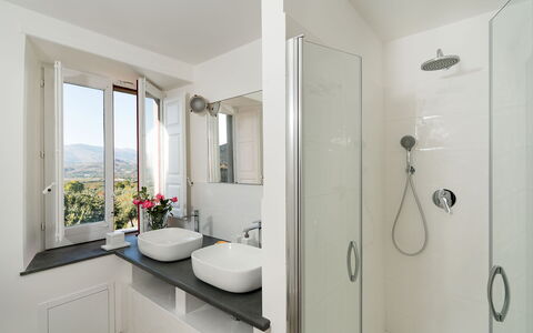Dimora Vulcano - Castiglione Di Sicilia, Sicilia: Plumbing Fixture, Sink, Tap, Plant, Mirror, Building, Bathroom, Bathroom Cabinet, Bathroom Sink
