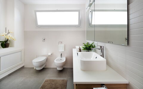 Casa Biancoverde - Marsala, Sicilia: Plant, Property, Tap, Plumbing Fixture, Window, White, Bathroom, Sink, Bathroom Sink