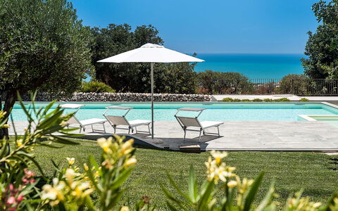 Isolina Rossa - Scicli, Sicilia: Water, Flower, Plant, Property, Sky, Botany, Nature, Azure, Swimming Pool, Tree