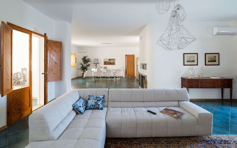 Villa Chiara - Paceco, Sicilia: Couch, Furniture, Property, Picture Frame, Table, Interior Design, Decoration, Living Room, Plant, Floor