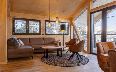 Superior # 11 mit Sauna & Hot Tub 160.10: Furniture, Comfort, Building, Window, Wood, Interior Design, Flooring, Living Room, Floor, Shade