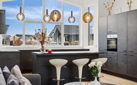Nissine - 300M from the Sea: Furniture, Interior Design, Light Fixture, Flooring, Ceiling, Wood, Floor, Chandelier, Kitchen, Lighting