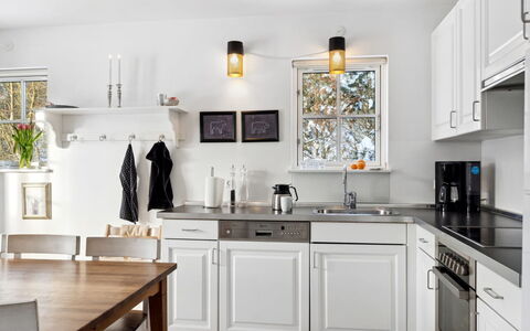 Tian: Kitchen, Furniture, Countertop, Kitchen Appliance, Cabinetry, Interior Design, Major Appliance, Flooring, Home Appliance, Light Fixture