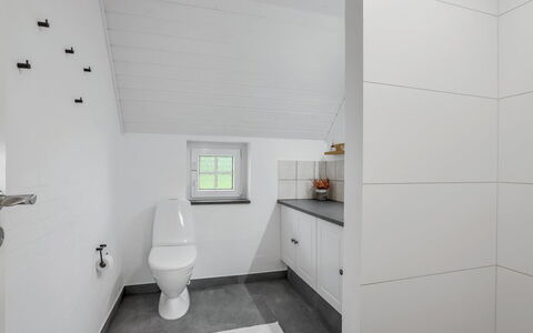 Krok - 1.2Km from the Sea: Flooring, Floor, Wood, Plumbing Fixture, Interior Design, Ceiling, Bathroom, Toilet, Plumbing, Tile