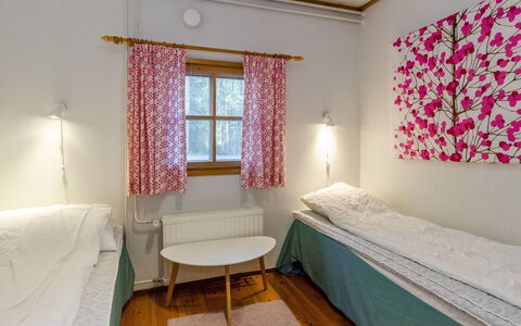 Kulta-Käkönen 17 by Bomba: Bed, Furniture, Bedroom, Interior Design, Bedding, Bed Sheet, Flooring, Wood, Floor, Room