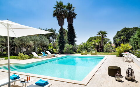 Casa Fiore - Salemi, Sicilia: Water, Sky, Plant, Property, Swimming Pool, Azure, Tree, Outdoor Furniture, Shade, Leisure