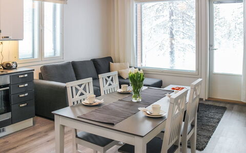 Villa Maria: Furniture, Interior Design, Flooring, Wood, Table, Floor, Room, Kitchen & Dining Room Table, Couch, Ceiling