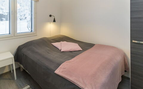 Villa Maria: Bed, Bedroom, Interior Design, Furniture, Wall, Floor, Bed Sheet, Bedding, Flooring, Wood