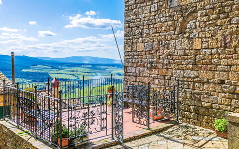 Casale Marittimo 305: Wall, Rock, Stone Wall, Brickwork, Brick, Stairs, Cobblestone, Flagstone, Handrail, Stock Photography
