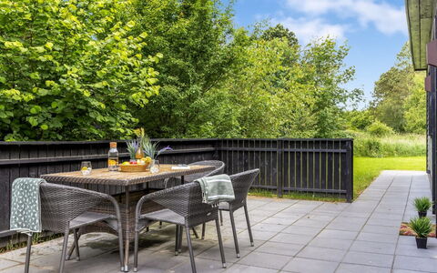 Scalli - 1.5Km to the Fjord: Furniture, Outdoor Furniture, Chair, Table, Outdoor Table, Kitchen & Dining Room Table, Garden, Shade, Backyard, Patio
