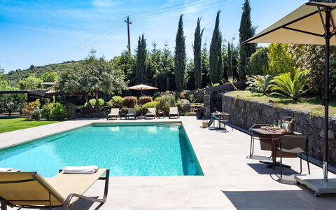 Casa Bedda - Viagrande, Sicilia: Water, Plant, Property, Sky, Furniture, Swimming Pool, Azure, Cloud, Tree, Outdoor Furniture