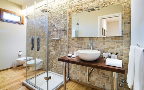 Casa Bedda - Viagrande, Sicilia: Mirror, Tap, Sink, Plumbing Fixture, Property, Bathroom Sink, Bathroom, Wood, Interior Design, Building
