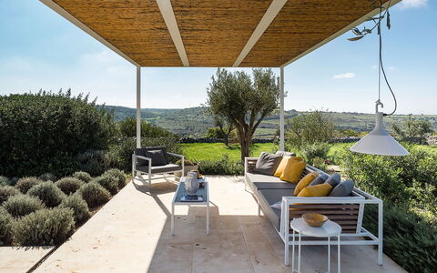 Villa Carmelita - Ragusa, Sicilia: Plant, Property, Sky, Table, Shade, Outdoor Furniture, Cloud, Flowerpot, Tree, Leisure