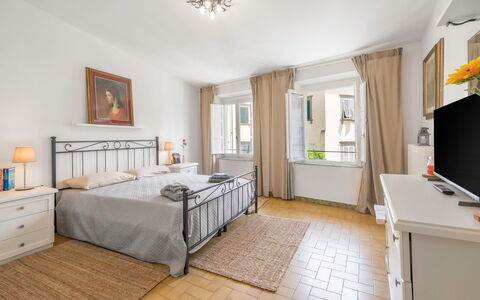 Lucca Old Town Apartment - Lucca, Toscana: Furniture, Property, Cabinetry, Window, Wood, Lighting, Architecture, Interior Design, Drawer