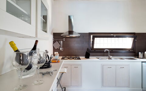 Casa Cortese - Noto, Sicilia: Kitchen Sink, Cabinetry, Property, Tap, Countertop, Sink, Kitchen, Kitchen Stove, Kitchen Appliance, Interior Design