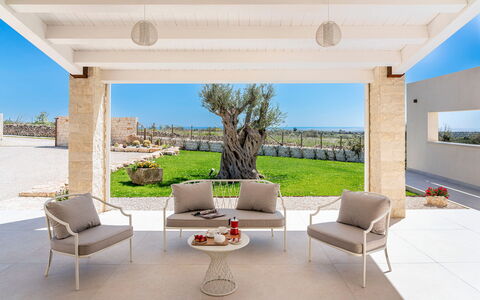 Villa Argento - Rosolini, Sicilia: Furniture, Property, Plant, Sky, Chair, Shade, Table, Interior Design, Floor, Flooring