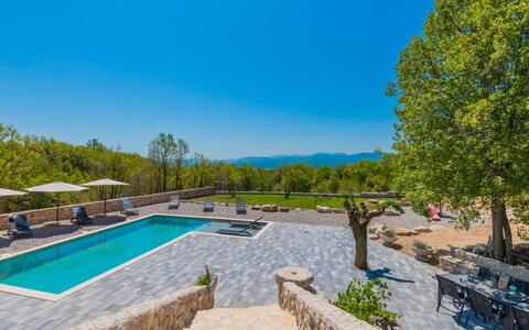 Secret Gem: Blue, Landscaping, Garden, Swimming Pool, Eco Hotel, Resort, Flagstone, Outdoor Furniture