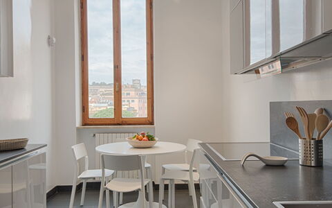 Le Colonne: Building, Table, Furniture, Window, Wood, Interior Design, House, Chair, Shade