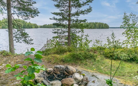 Villa Heikinniemi: Furniture, Interior Design, Flooring, Floor, Table, Ceiling, Kitchen & Dining Room Table, Lighting, Chair, Home