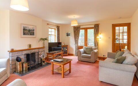 Osprey House: Furniture, Property, Building, Window, Table, Couch, Houseplant, Comfort, Wood, Picture Frame