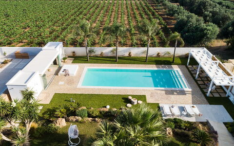 Casa Ocra - Misiliscemi, Sicilia: Water, Property, Plant, Swimming Pool, Rectangle, Shade, Tree, Urban Design, Grass, Leisure
