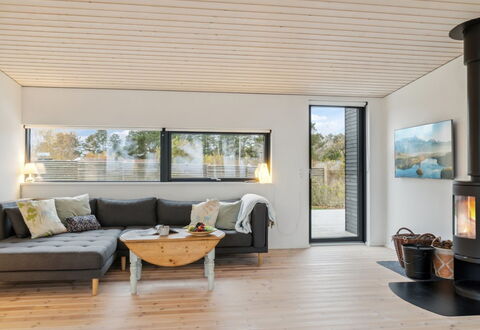 Herlugh - 10M from the Sea: Flooring, Interior Design, Furniture, Wood, Wood Flooring, Floor, Couch, Living Room, Ceiling, Home