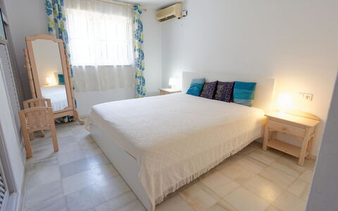 Atalaya Rio Verde: Furniture, Interior Design, Floor, Flooring, Wood, Bedroom, Bed, Room, Textile, Linens