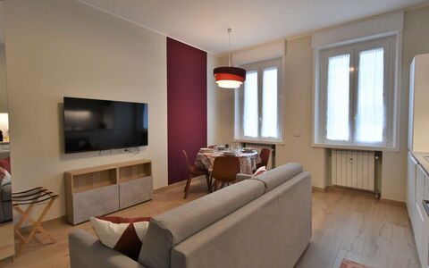 Pirelli Central Station Apartment: Property, Furniture, Couch, Window, Comfort, Wood, Picture Frame, Building, Interior Design, Flooring