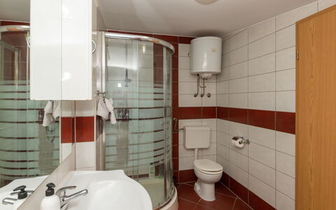 Lucija: Interior Design, Flooring, Floor, Room, Furniture, Ceiling, Bathroom Sink, Plumbing Fixture, Sink, Mirror