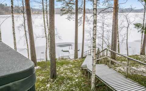 Villa Lahnajärvi: Swimming Pool, Resort, Outdoor Furniture, Design, Shade, Landscaping, Hotel, Water Feature, Eco Hotel