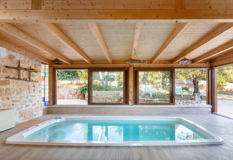 Trulli Di Grieco: Water, Property, Azure, Swimming Pool, Building, Interior Design, Architecture, Shade, Leisure, Wood