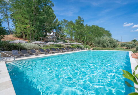 Coratina Spereto Apartment with Pool, Montaione: Water, Plant, Water Resources, Property, Sky, Swimming Pool, Cloud, Azure, Tree, Natural Landscape