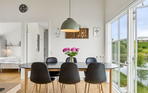 Sebiorn - 5M from the Sea: Furniture, Interior Design, Dining Room, Flooring, Kitchen & Dining Room Table, Chair, Table, Wood, Floor, Light Fixture