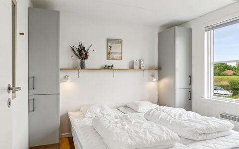 Sebiorn - 5M from the Sea: Bed, Bedroom, Wall, Interior Design, Furniture, Bedding, Bed Sheet, Wood, Ceiling, Floor