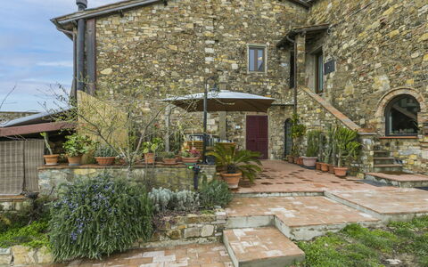 Agriturismo le Rondini: Plant, Property, Window, Sky, Building, Land Lot, Vegetation, Road Surface, Cloud, Grass