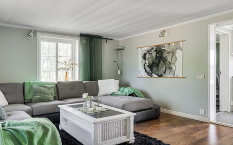 Flugebacken: Couch, Property, Furniture, Comfort, Plant, Window, Interior Design, Wood, Living Room, Architecture