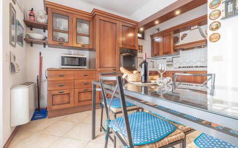 Casale Al Mare: Cabinetry, Furniture, Property, Building, Countertop, Wood, Shelf, Kitchen, Shelving, Interior Design