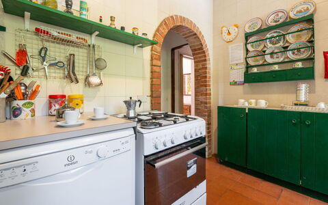 La Casetta del Mare: Cabinetry, Property, Countertop, Kitchen, Kitchen Appliance, Tap, Kitchen Sink, Kitchen Stove, Home Appliance, Interior Design