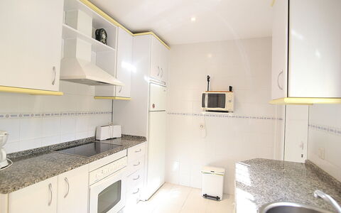 Brisamar - Novo Sancti Petri: Property, Room, Furniture, Interior Design, Building, House, Kitchen, Floor, Cabinetry, Real Estate