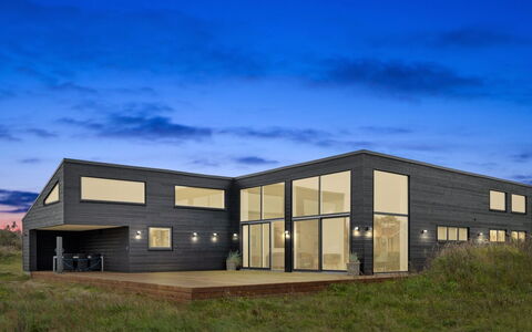 Fridhild - 1.5Km from the Sea: House, Home, Door, Roof, Cottage, Estate, Garden, Shade, Siding, Yard