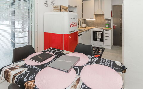 Hillaniitty: Interior Design, Furniture, Flooring, Floor, Kitchen, Ceiling, Room, Major Appliance, Kitchen Appliance, Lighting