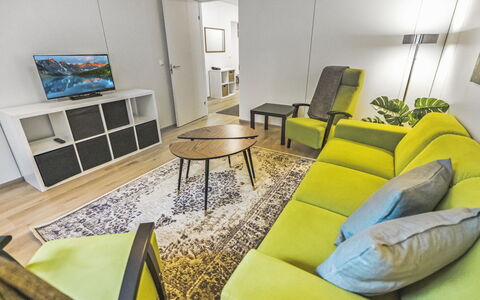 Mäntyranta 1: Furniture, Interior Design, Flooring, Floor, Couch, Room, Ceiling, Living Room, Lighting