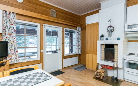 Tuunaantupa 2 F: Furniture, Interior Design, Flooring, Floor, Table, Ceiling, Kitchen & Dining Room Table, Lighting, Chair, Home