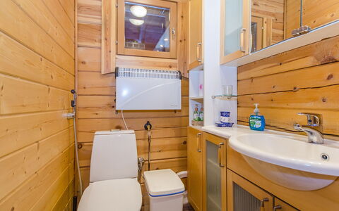 Villa Käpytikka: Bed, Furniture, Bedroom, Interior Design, Bedding, Bed Sheet, Flooring, Wood, Floor, Room
